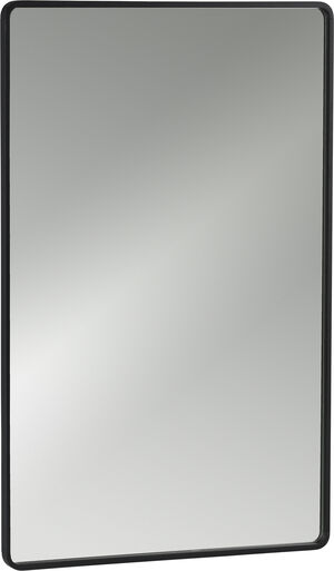 Vægspejl Rim 70x44 cm Black