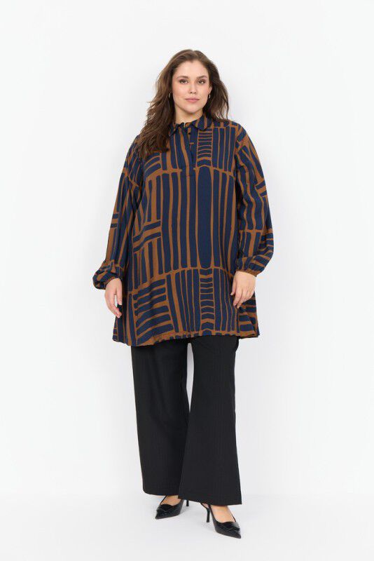 Curvy WA-SKY 2 Tunika Navy bl&aring;