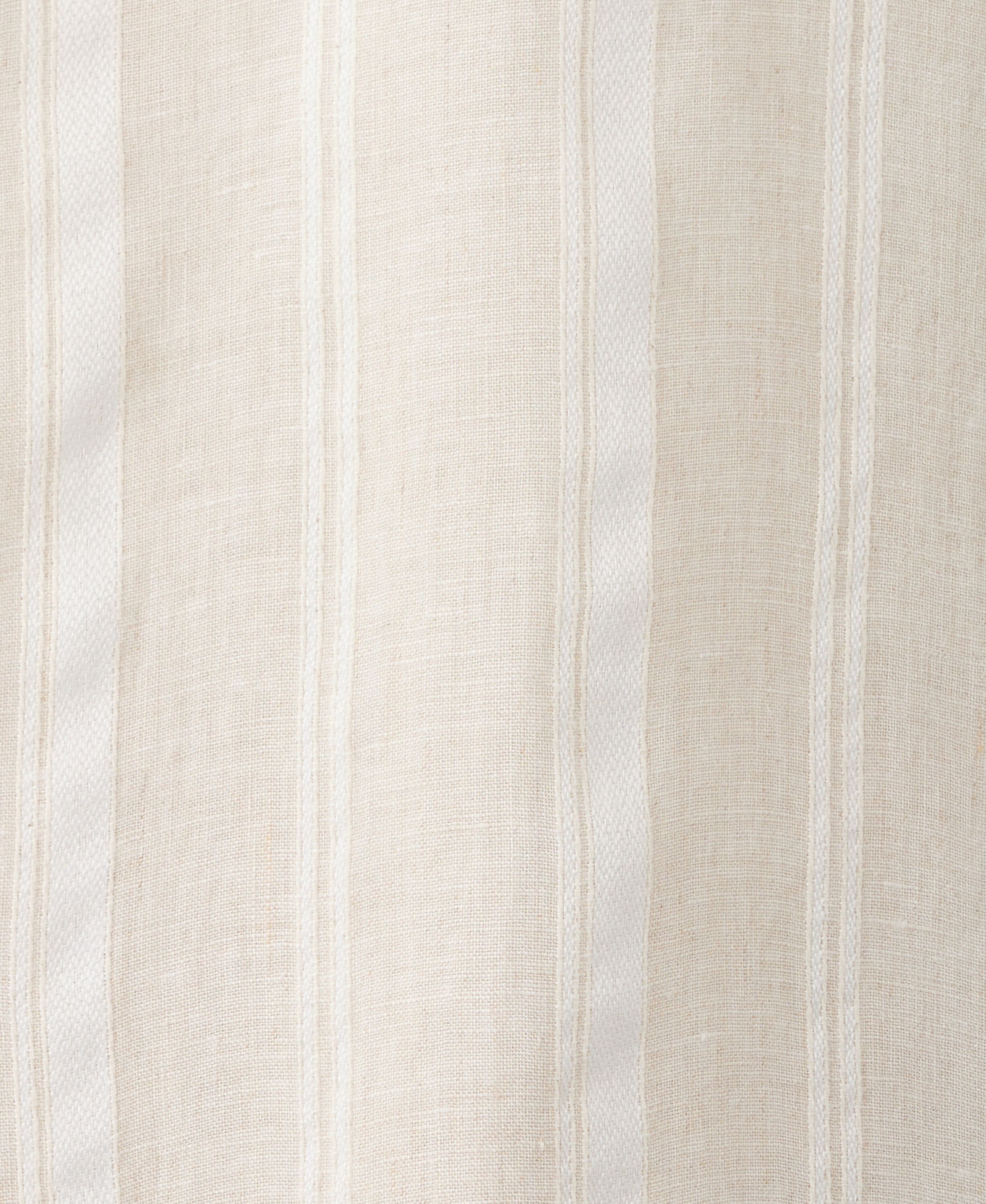 Striped linen shirt with a bowling