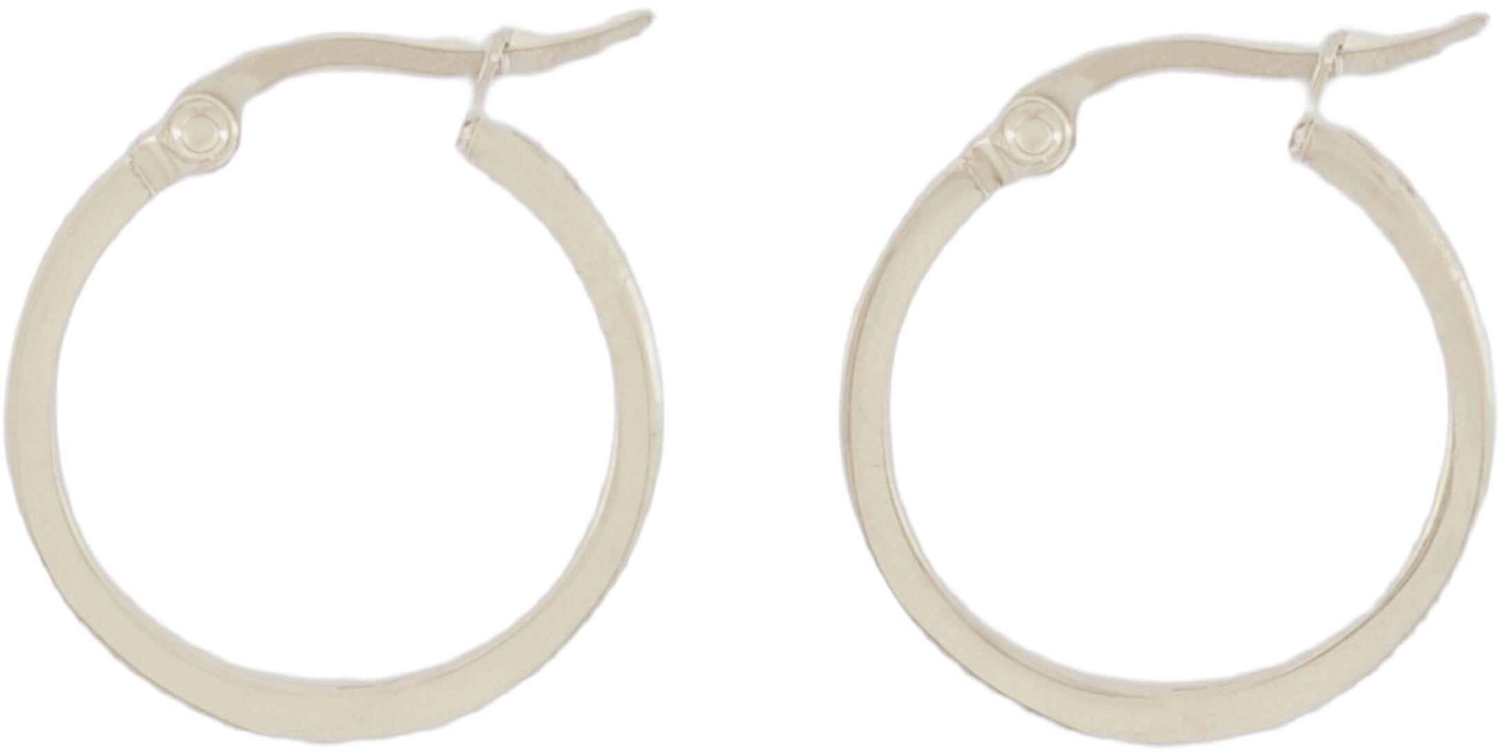 Earrings with engraved hearts