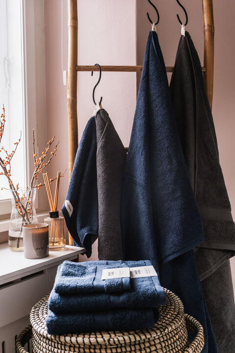 New frotté dress blue håndklæde