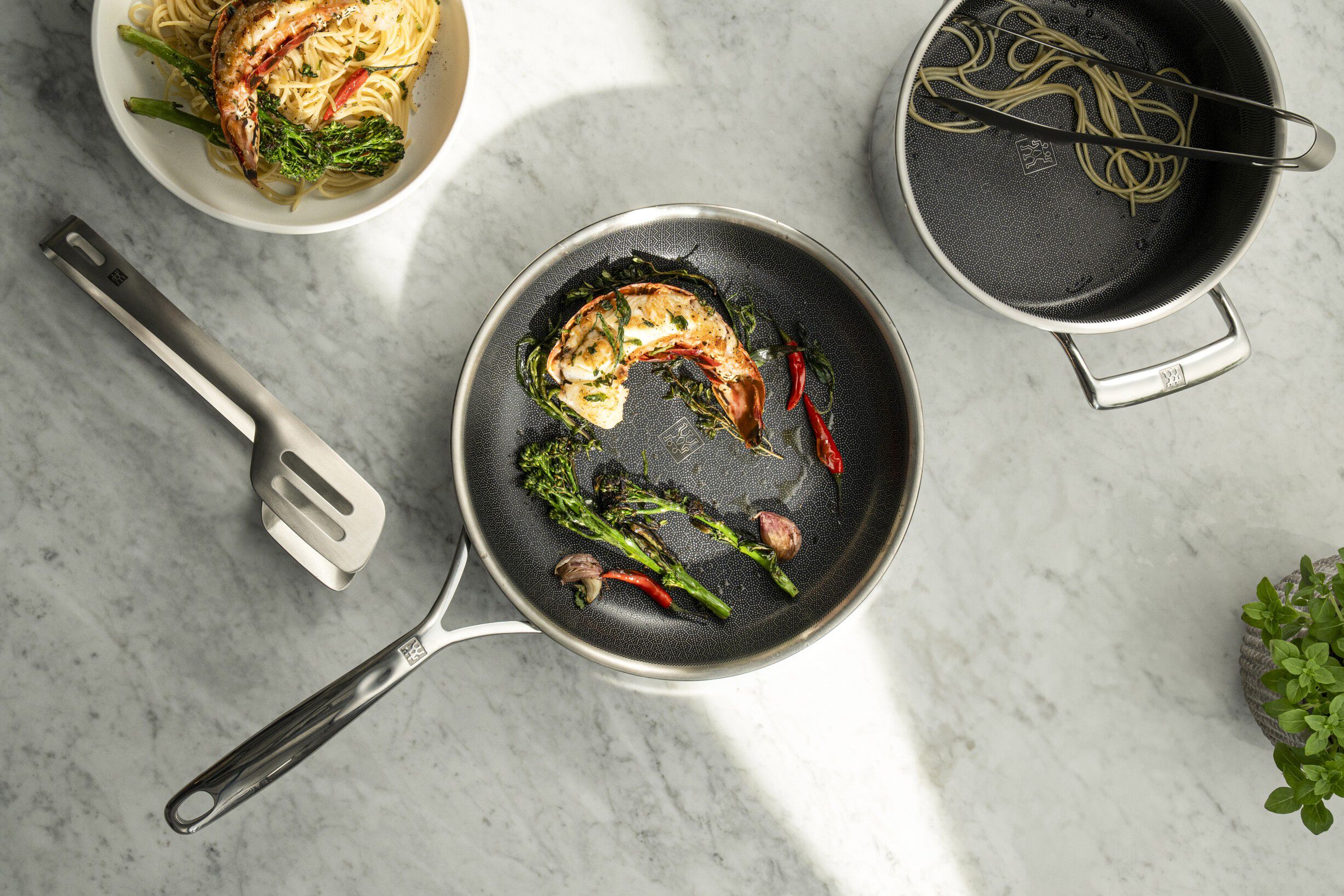 Fry pan 20 cm, 18/10 stainless steel, silver