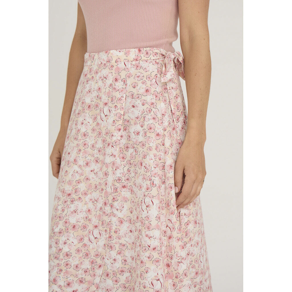 Peony wrap skirt