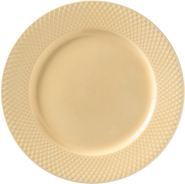 Rhombe Middagstallerken Ø27 cm sand porcelæn