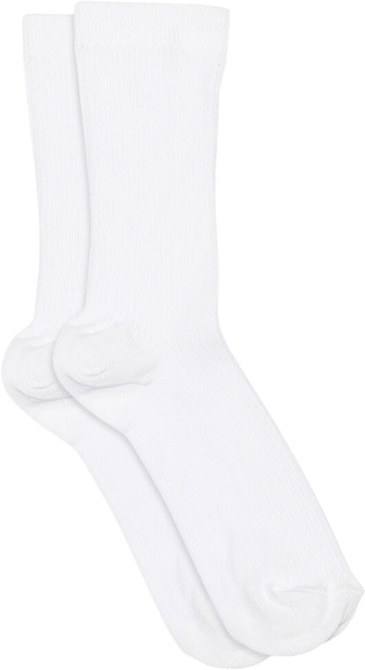 Fine cotton rib socks