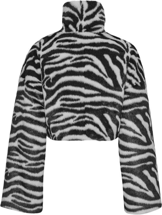 FAUX FUR CROP JACKET