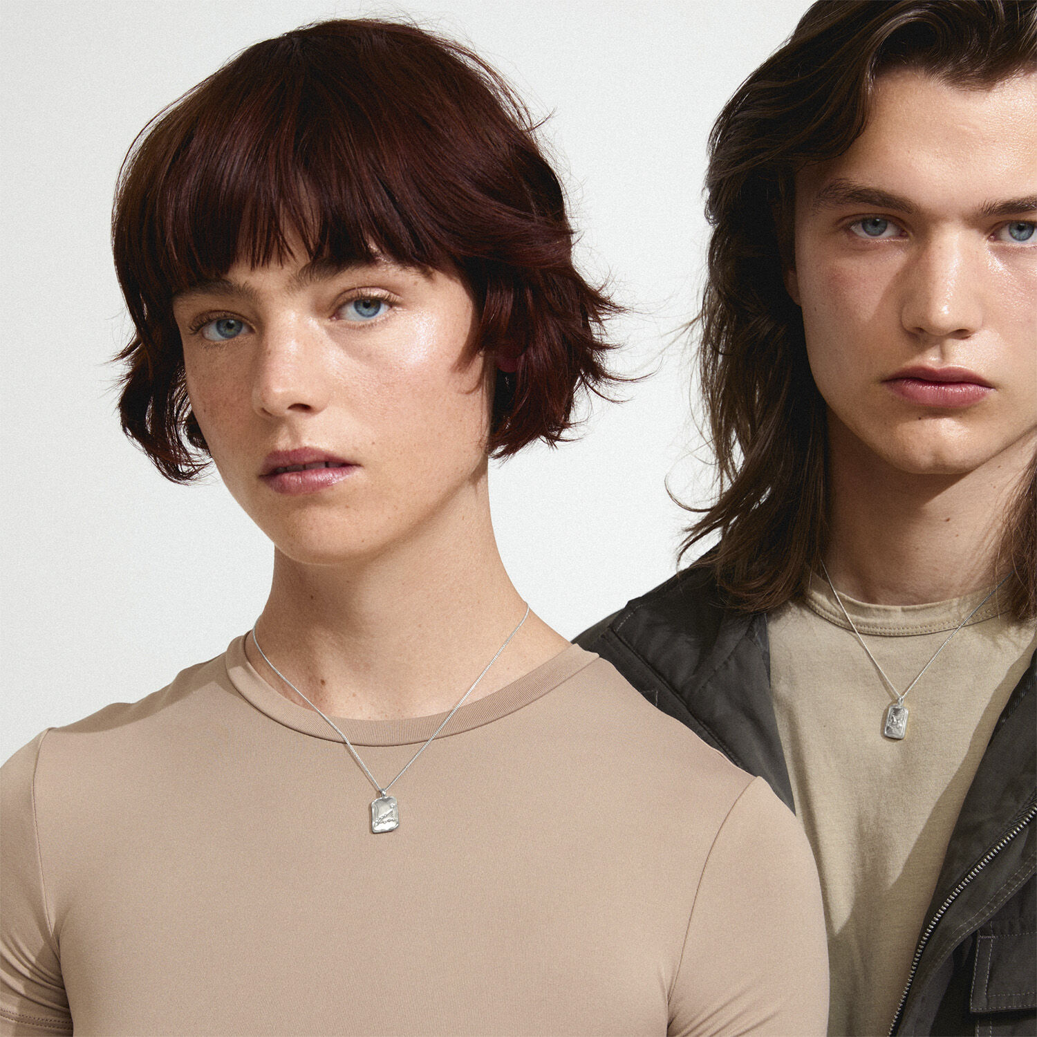 CAPRICORNUS recycled Zodiac Sign necklace, silver-plated