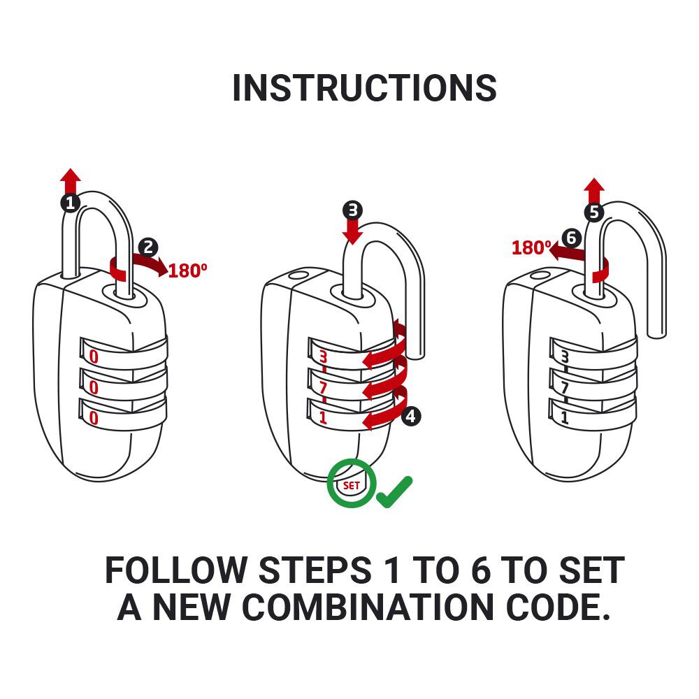 Mini Combi Twin Padlocks