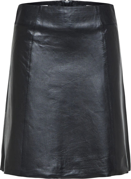 SLFNEW IBI MW LEATHER SKIRT B NOOS