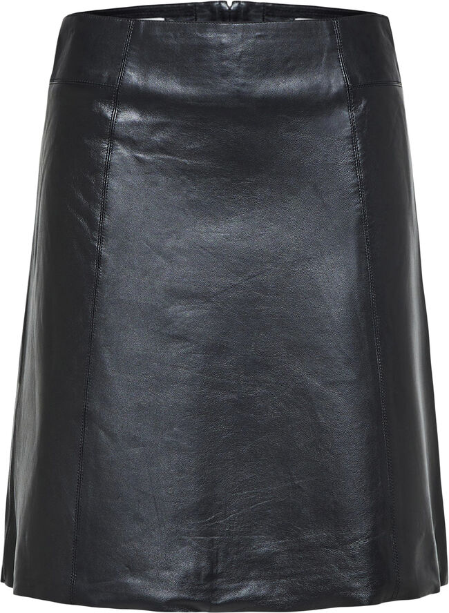 SLFNEW IBI MW LEATHER SKIRT B NOOS