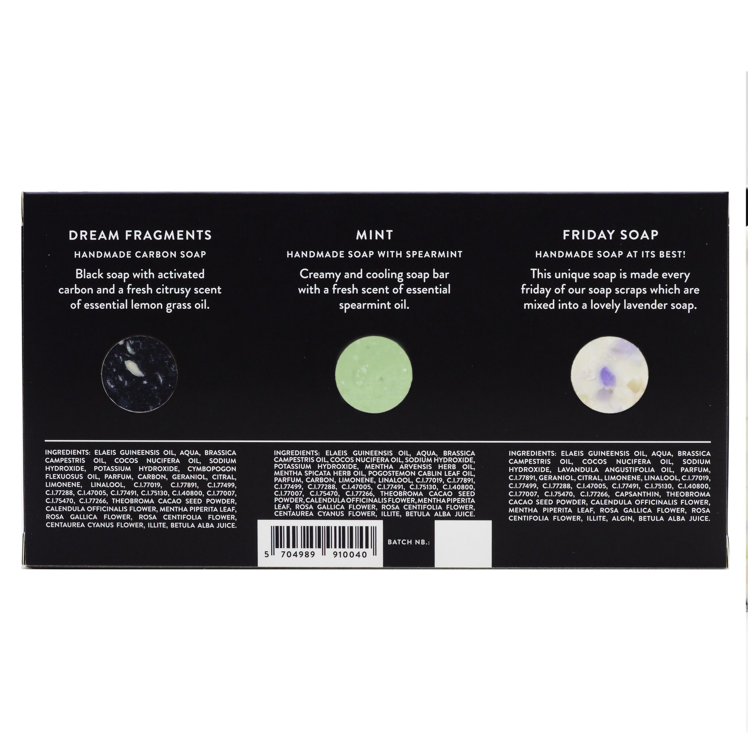 Mosaik &aelig;ske med 3 s&aelig;ber