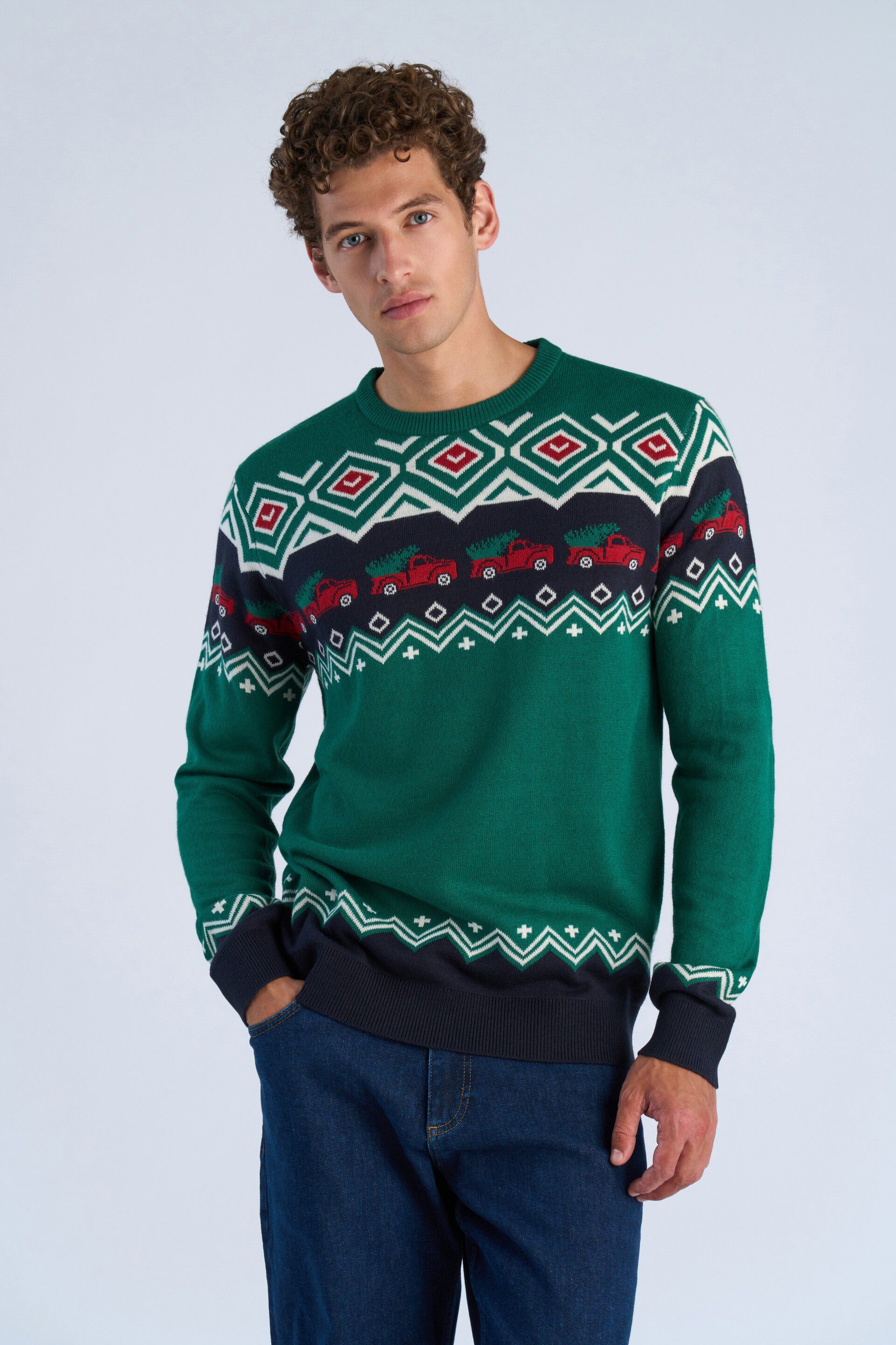 Christmas jacquard sweater