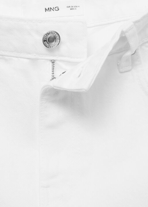 High-rise denim shorts