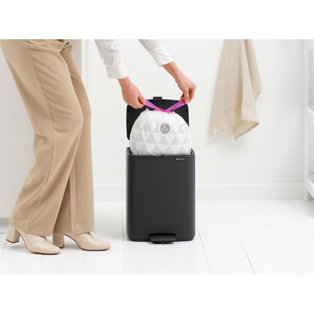 Bo pedalspand 12 ltr. - Mineral Infinite Grey