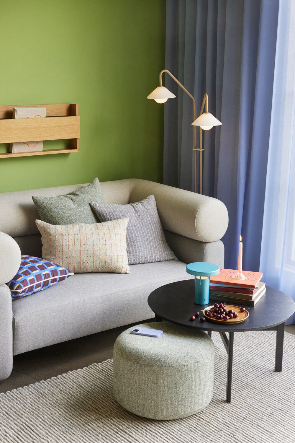 BringMe Portable Lamp Mini Metallic Turquoise