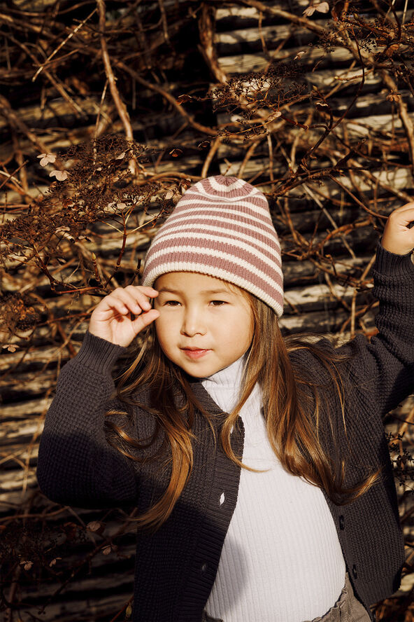 Bergen striped beanie