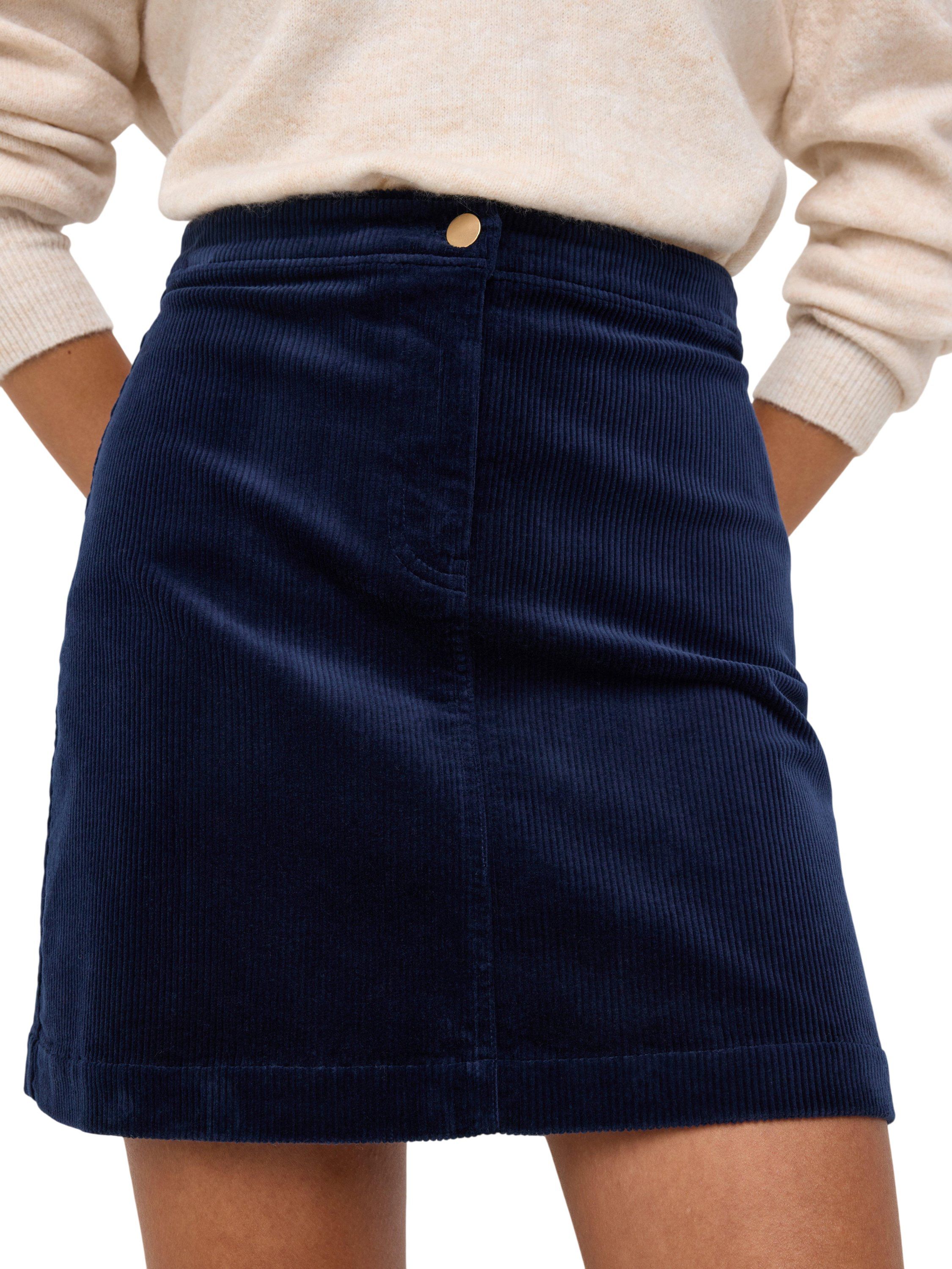Mini skirt in corduroy