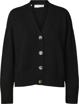 SLFLARA LS WOOL KNIT V-NECK CARDIGAN BF