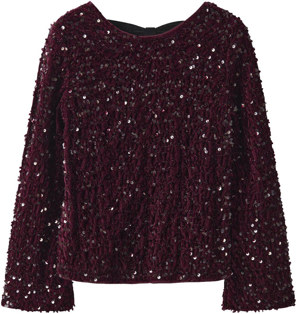 NKFRUSITTA LS BOW BLOUSE