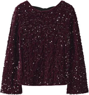 NKFRUSITTA LS BOW BLOUSE