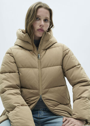 Hood quilted coat