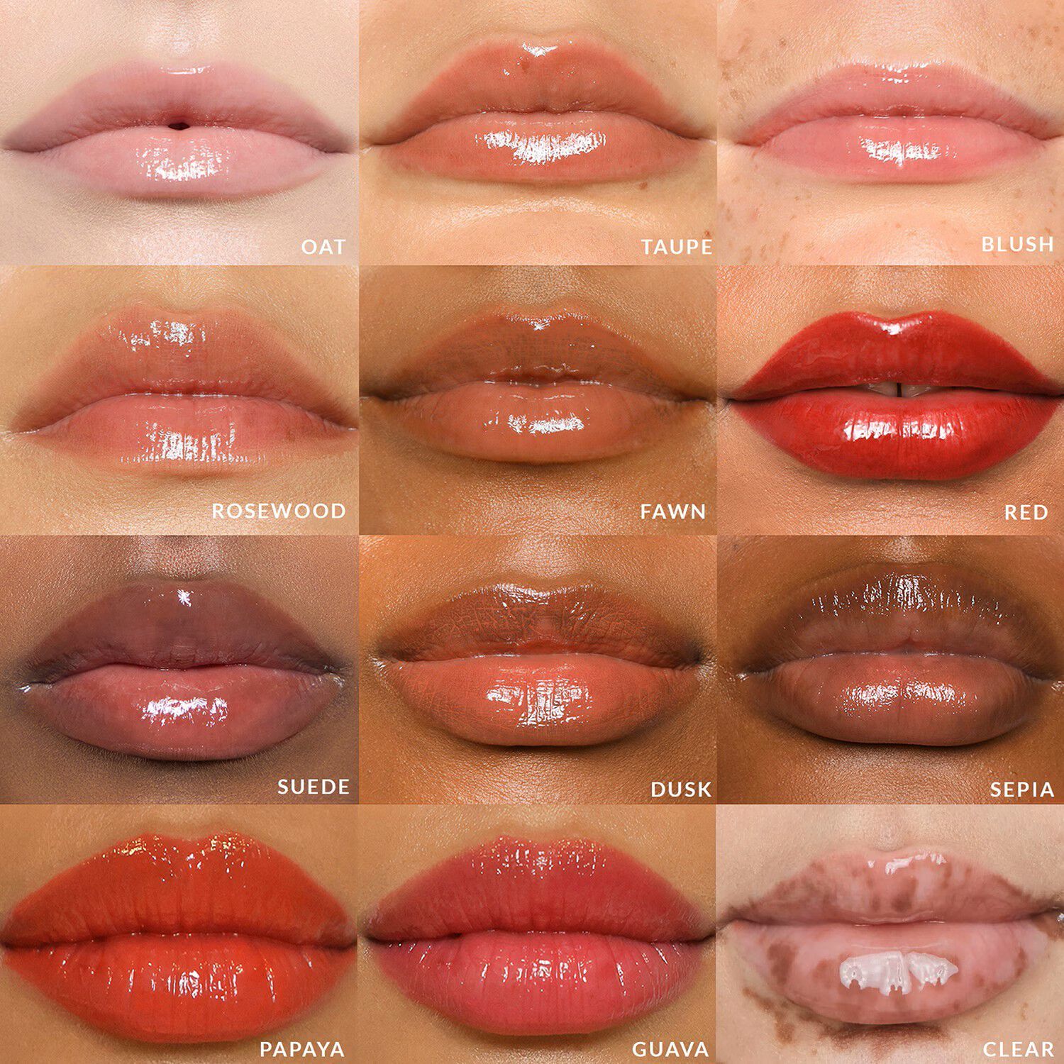 Lip Gloss - Ultra-skinnende, ikke-klistrende gloss med hyaluronsyre