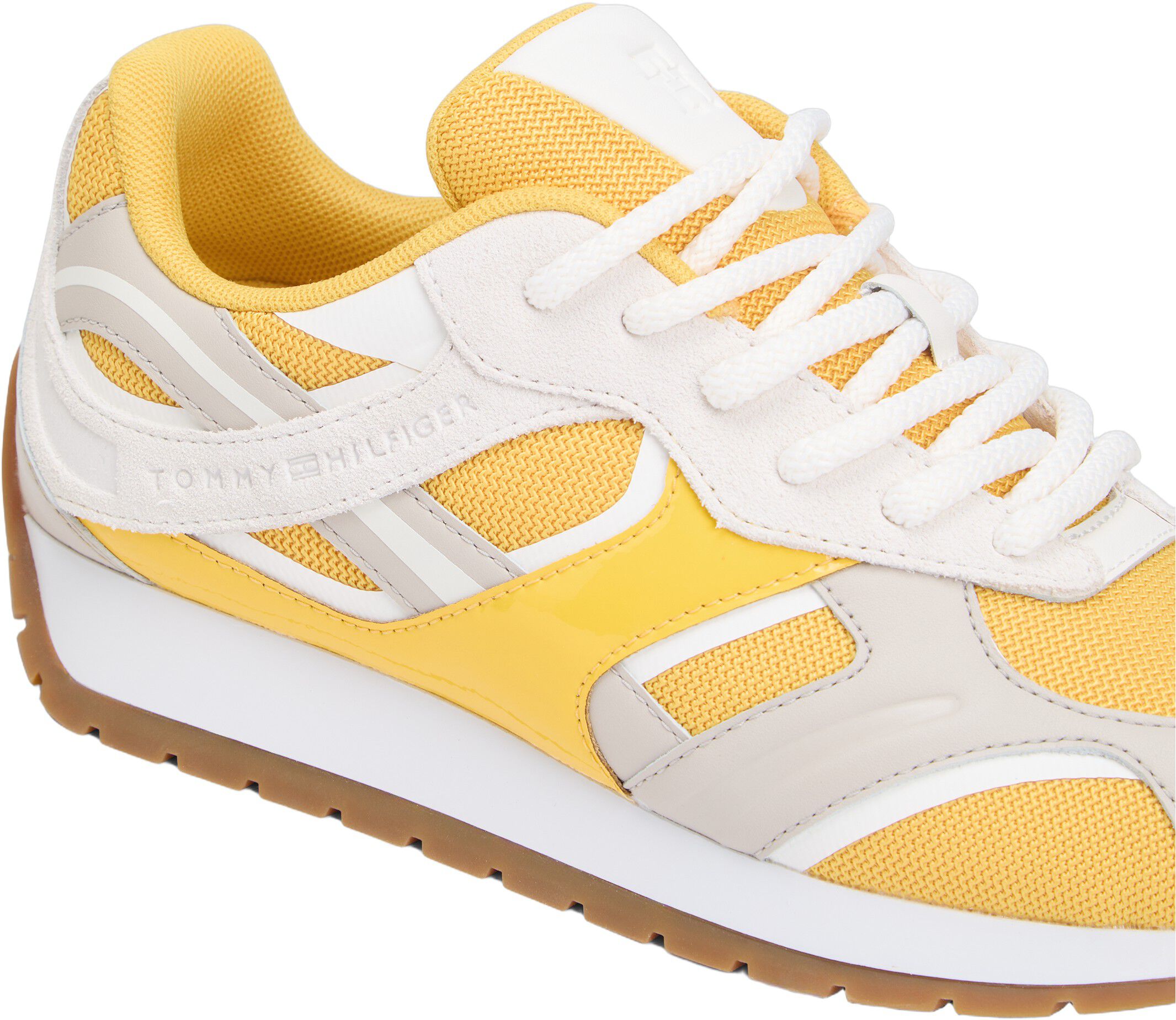 TH Monogram Leather Mixed Texture Trainers