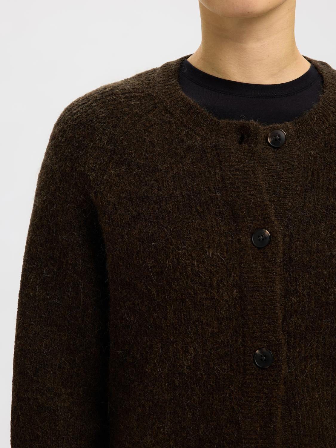 SLFLULU LS KNIT SHORT CARDIGAN NOOS