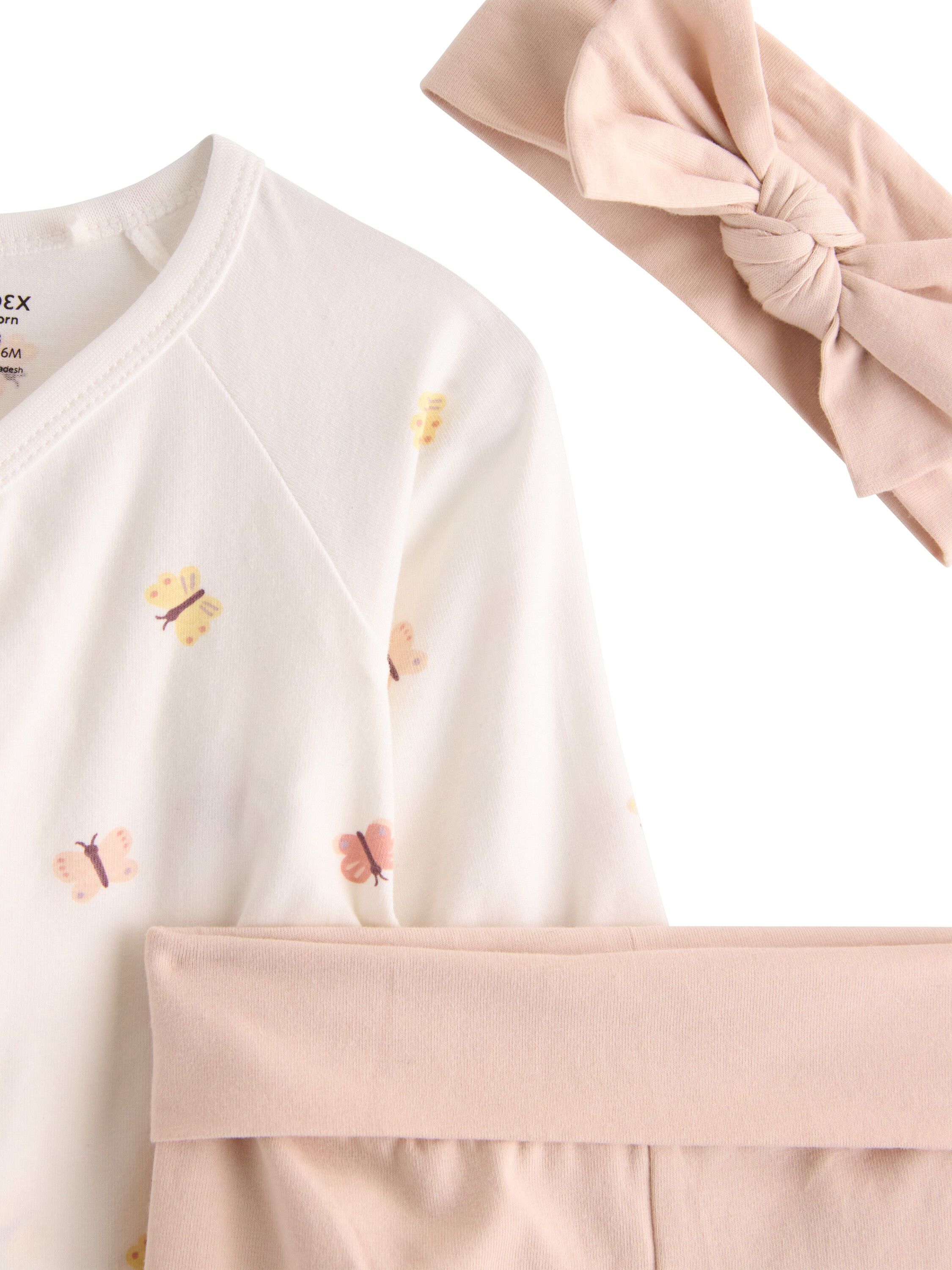 3-piece jersey set with a wrap body