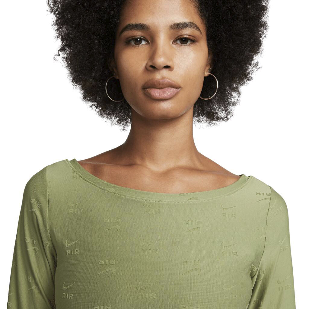 air printed long shirt