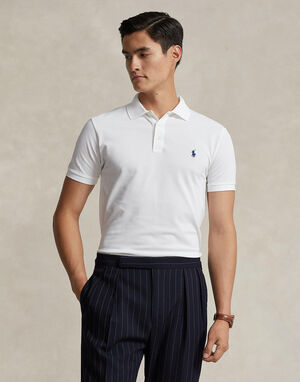 Slim Fit Stretch Mesh Polo