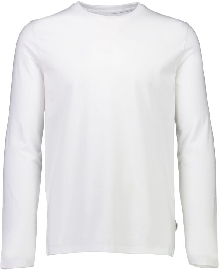 Basic o-neck stretch tee L/S