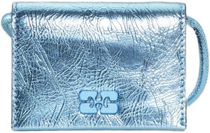 Ganni Bou Wallet On Strap Metallic