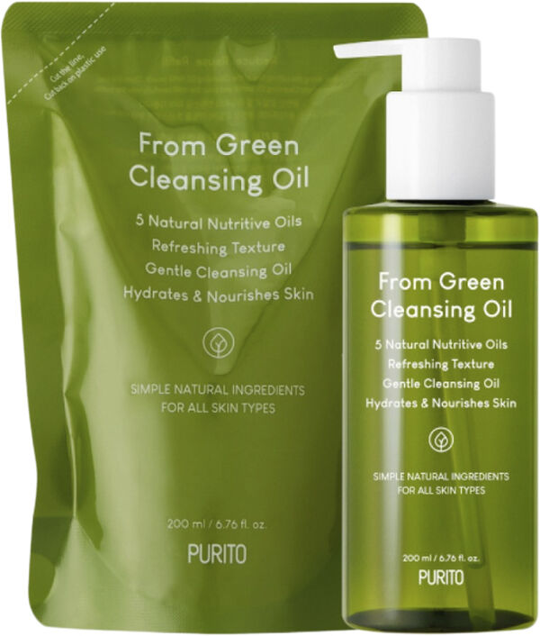 From Green Cleansing Oil + refill