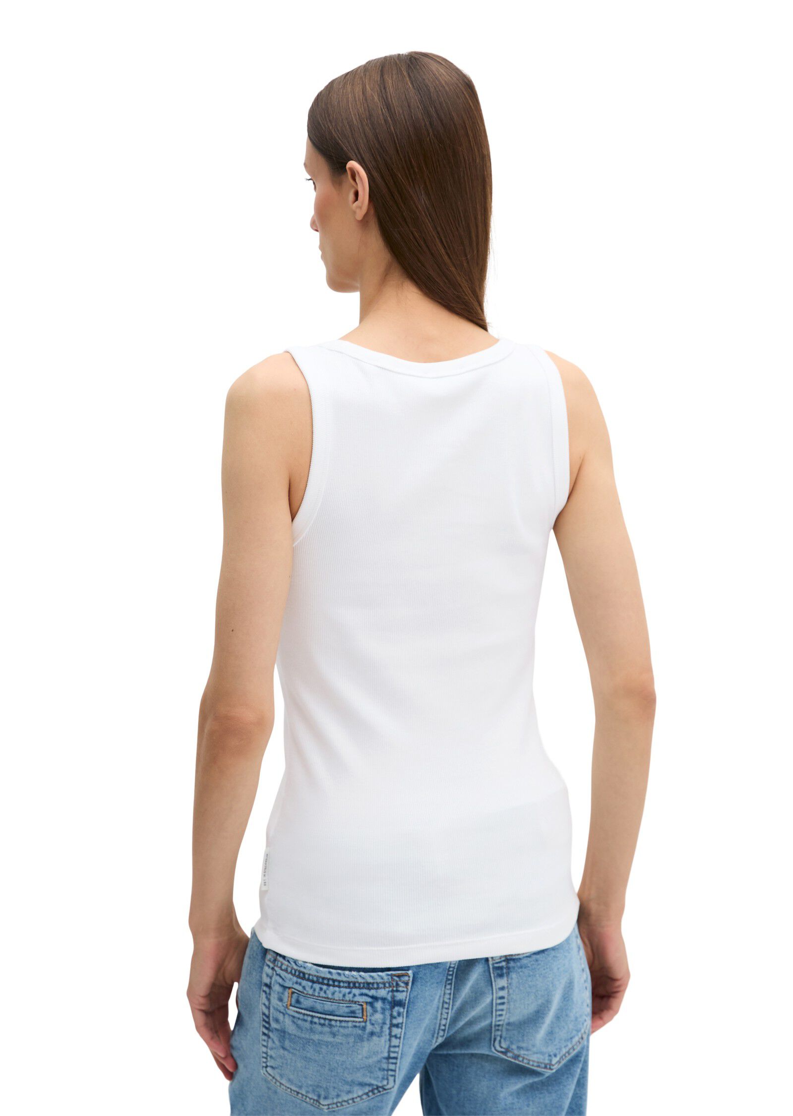 Top, deep round neck