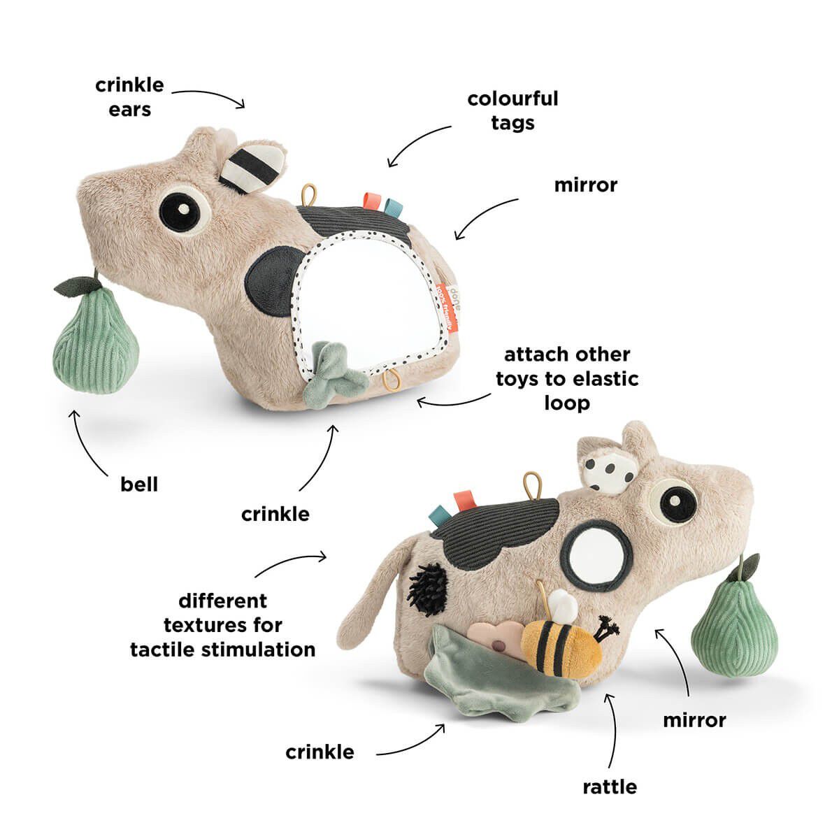 Aktivitets gulvspejl Dotti Sand