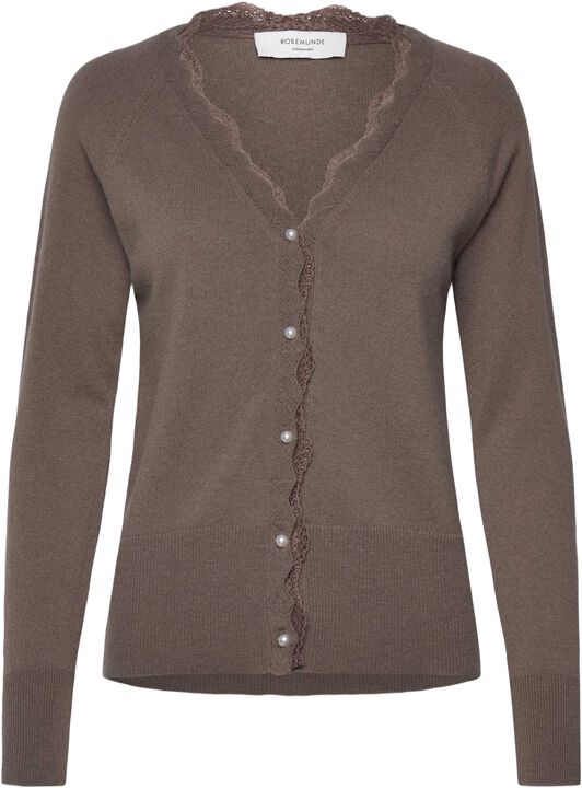 RWLaica Cashmere LS V-neck Lace Cardigan