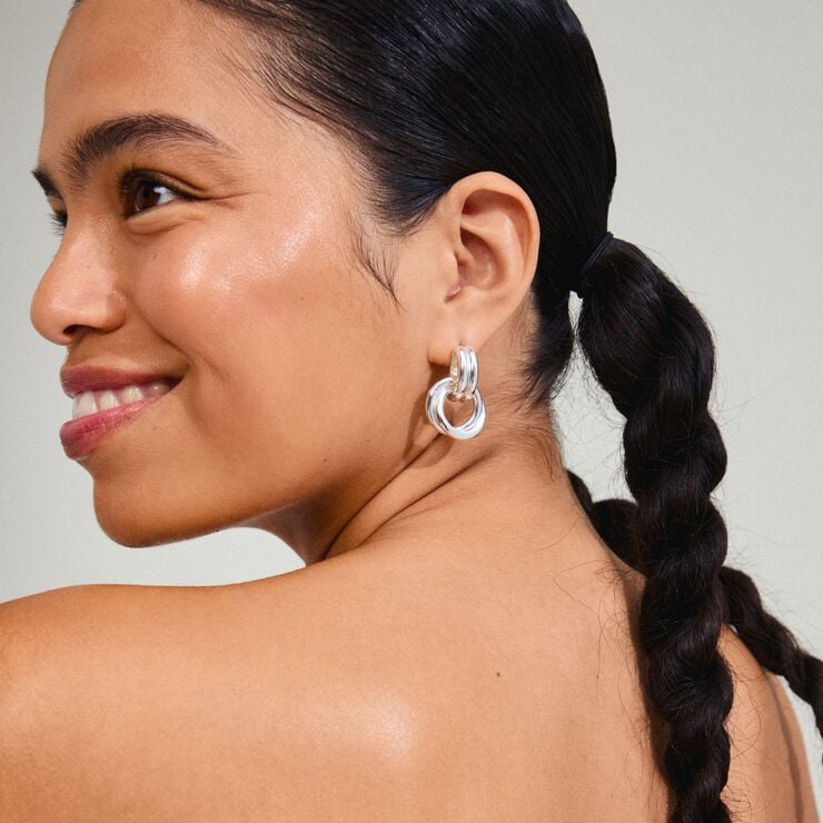 AGNI earrings silver-plated