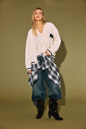 NMCHARLIE L/S V-NECK KNIT CARDIGAN