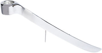 LIGHTARCH Candle Holder, 1 arm Mini Taper, Chrome 18 x 11 CM
