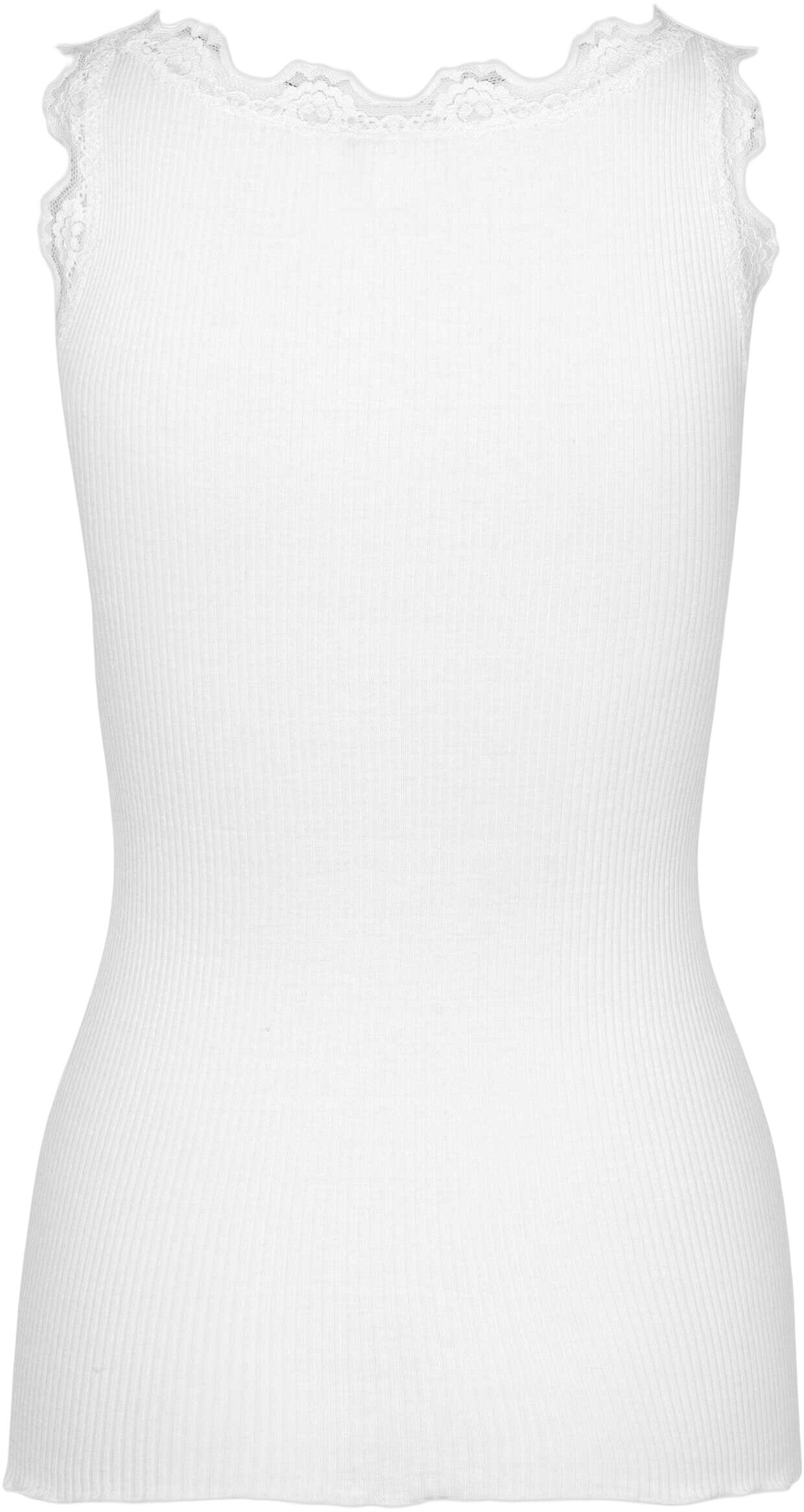 Silk top regular w/vintage lace