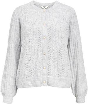 OBJFLORA RE LS KNIT BUTTON CARDIGAN