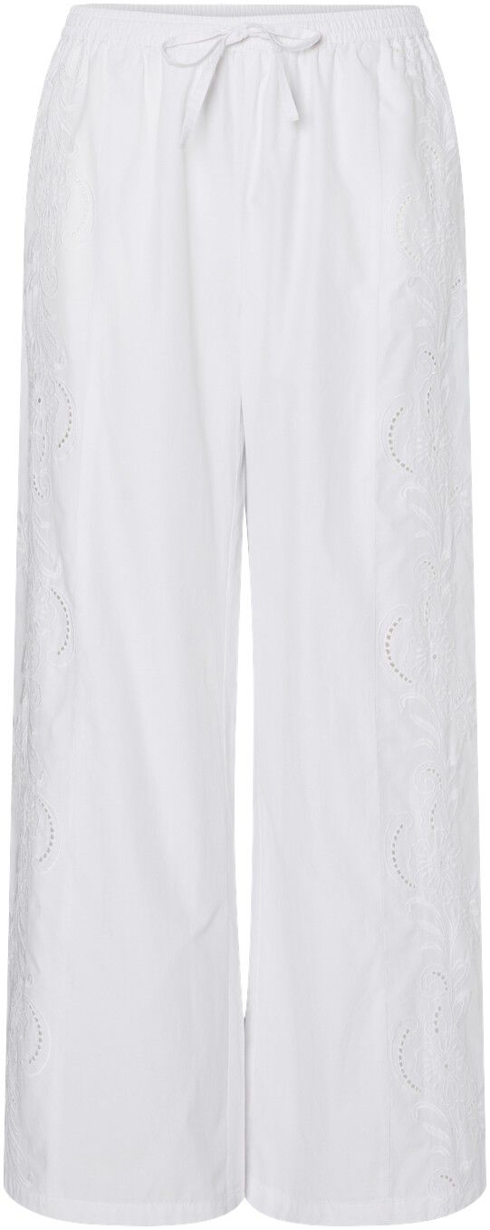 PCALBA HW WIDE EMB PANT WVN D2D