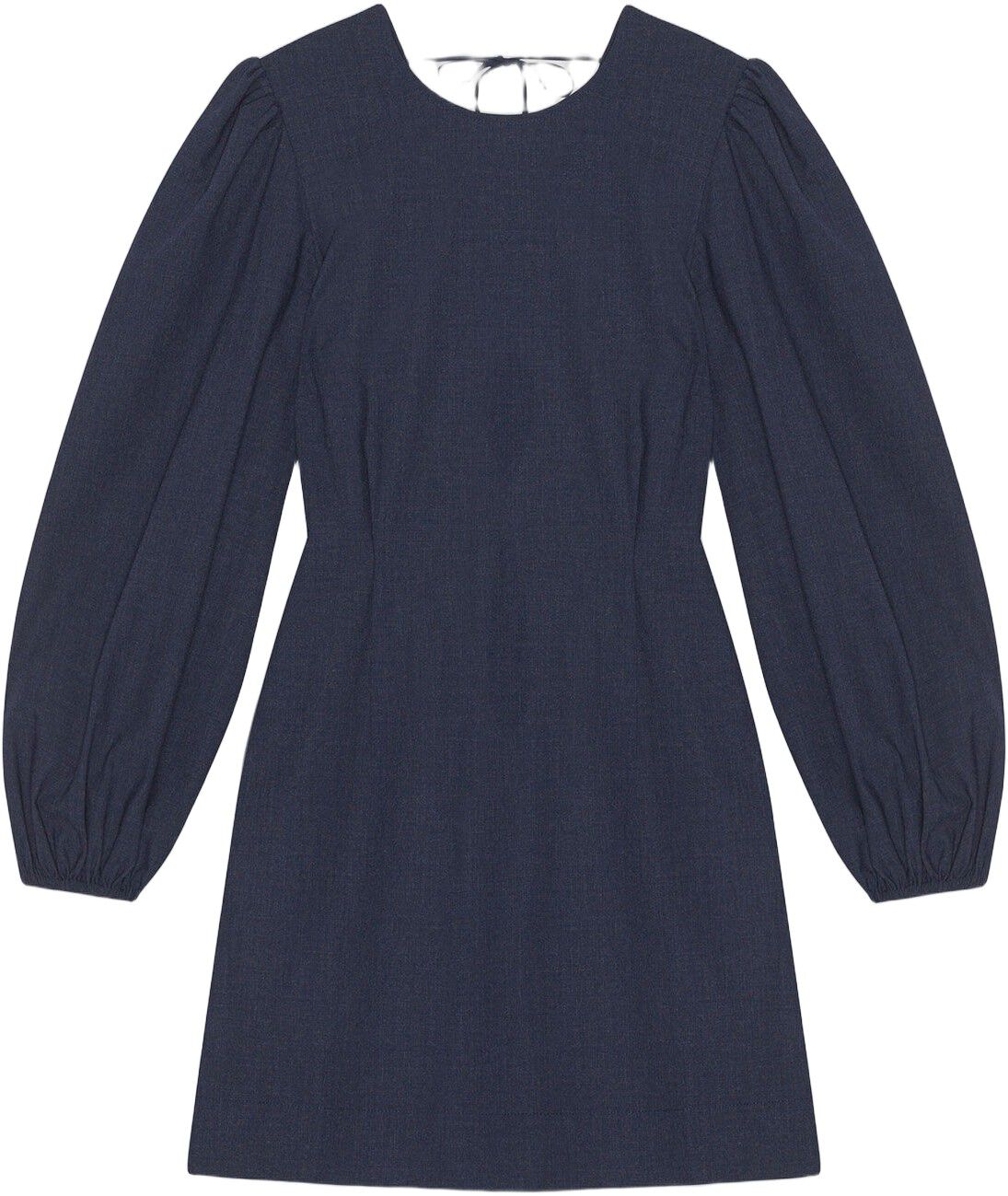 Drapey Melange Open Back Mini Dress