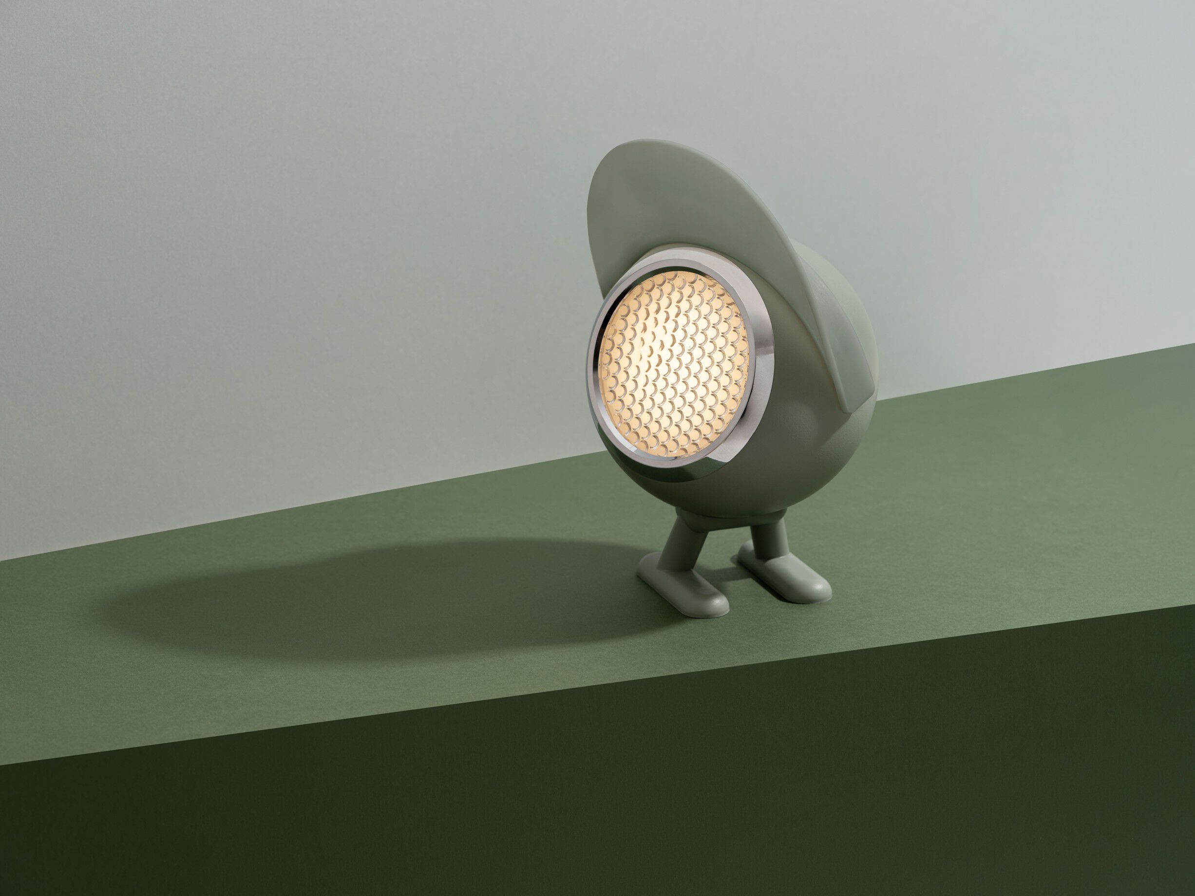 Norbitt, LED lamp, Rechargeable, In/Outdoor, Herby green