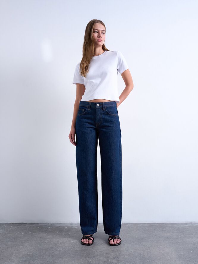 TSEMBER LR WIDE DNM JEANS DB NOOS