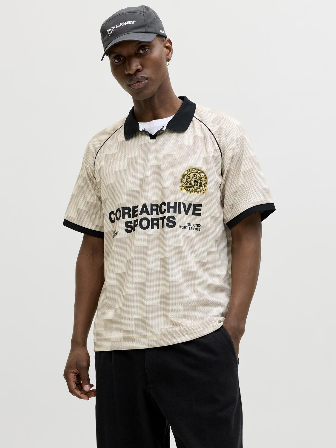 JCOBREEZE FOOTBALL AOP MESH TEE SS