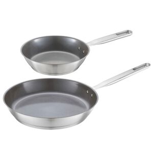 All Steel frying pan set 20+28cm