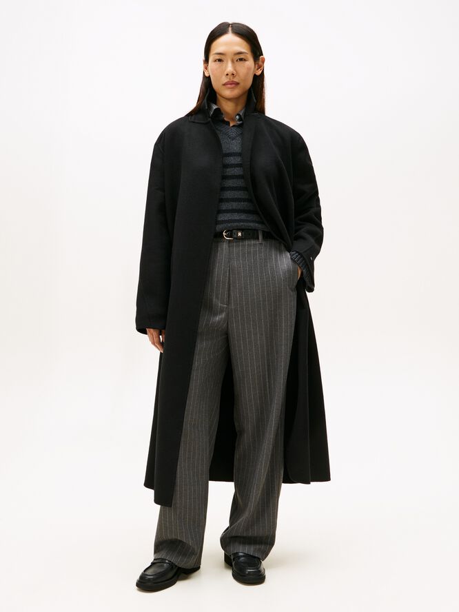 DF WOOL REG BELTED MAXI COAT