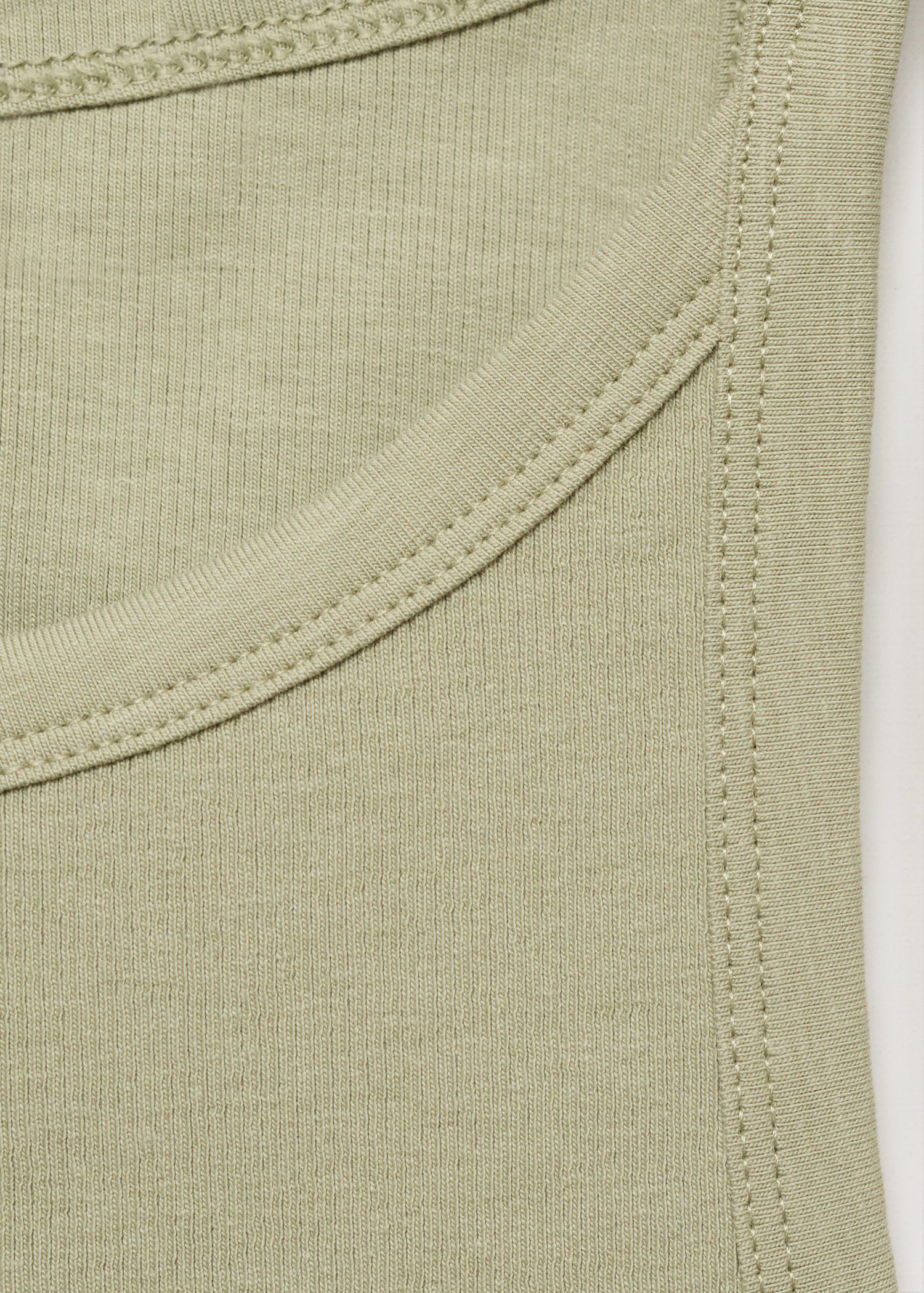 Ribbed cotton-blend top